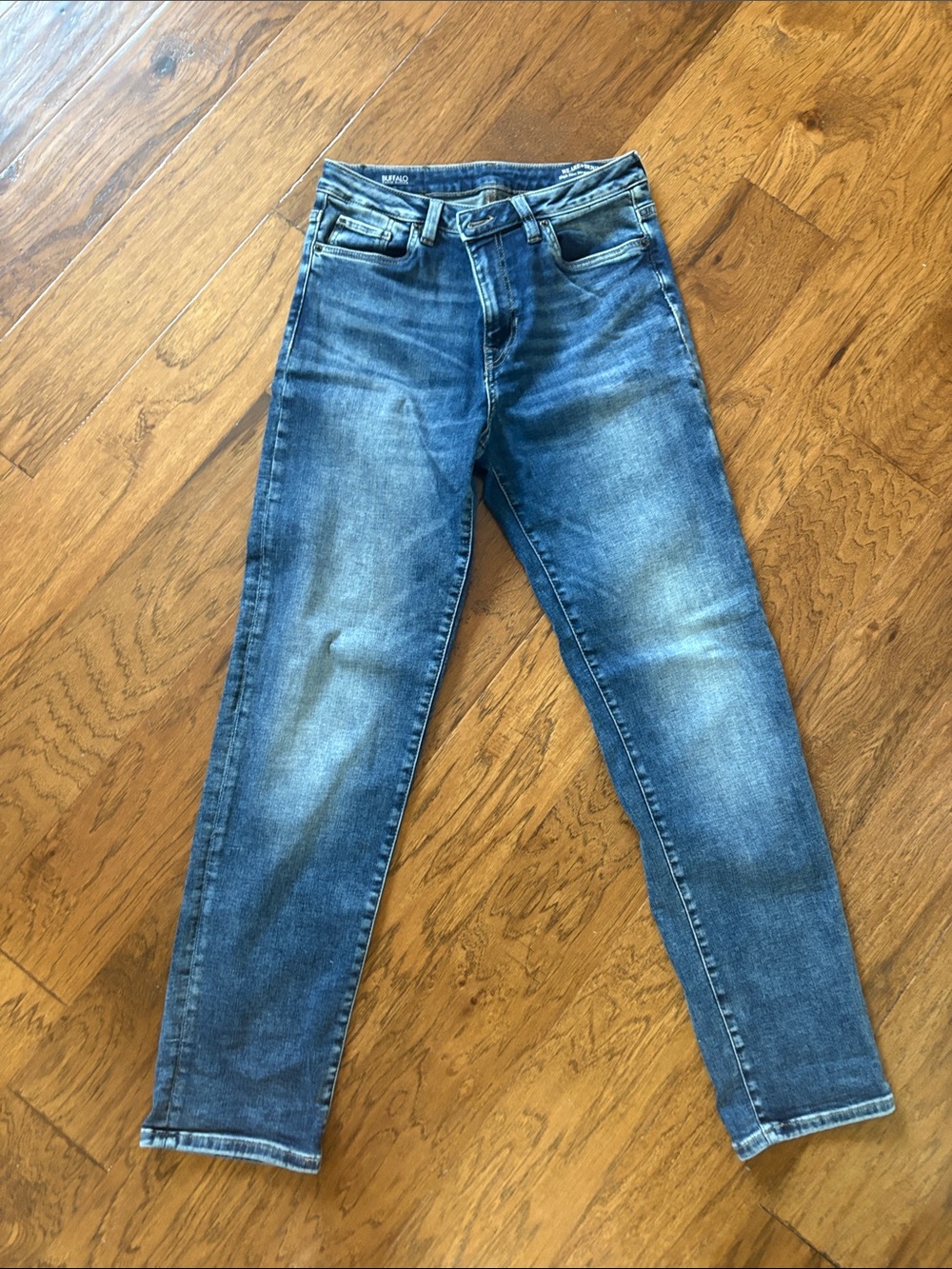 Buffalo David Bitton High-Rise Women's Faded Blue Jeans
